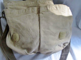 STEVE MADDEN Embroidered BUTTERFLY vegan messenger flap crossbody bag BEIGE M canvas