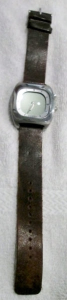 STUNNING FOSSIL BIG TIC ALL STAINLESS STEEL JR-8712 WATCH Leather