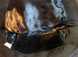 SCALLOP Beaded MERMAID evening bag clutch purse wallet BLACK SHELL COPPER Vegan