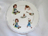 NEW QUEEN'S CHINA Nursery Rhyme Cup Bowl Plate Little Miss Muffet Set Collectible Display