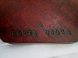 Vintage Antique LOUIS COLCA Mid-Century Modern Wood Stool Ottoman End Table Handmade