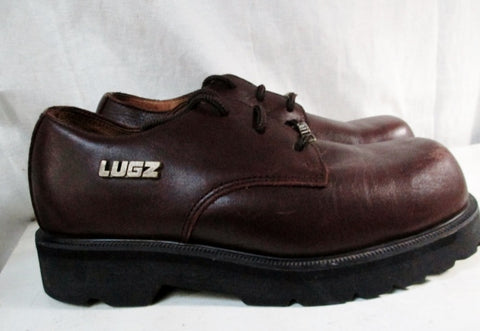 Womens LUGZ Leather N.Y. LUG CO. Ankle WORK BOOT Shoe C97-9E6 BROWN 8