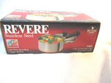 Vintage Rare NIB USA Revere Ware 1 Quart Sauce Pan No. 1401 Copper Bottom NEW