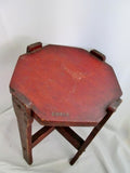 Vintage Antique LOUIS COLCA Mid-Century Modern Wood Stool Ottoman End Table Handmade