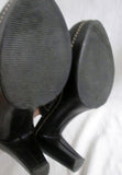 Womens COACH CANDACE Leather High Heel Clogs Mules Shoes BLACK 6.5