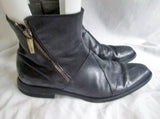Mens OLIVER SWEENEY Leather Ankle Boots Shoes Booties STAR BLACK 8