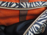 NWT NEW PIERRE HARDY BACKPACK RUCKSACK Bag ORANGE ZEBRA BLUE Leather