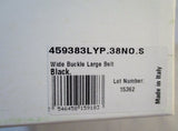 NEW NWT CELINE PARIS WIDE BUCKLE LARGE Leather BELT S BLACK GOLD NIB