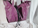 RAINBOW CREEK tote satchel shoulder carryall bag PURPLE Vegan Faux Leather Shopper