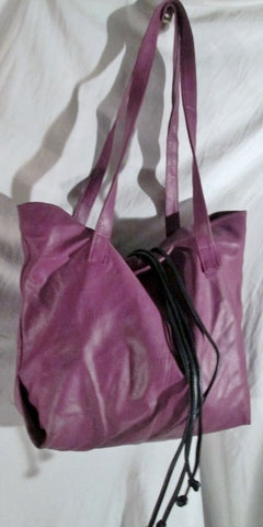 RAINBOW CREEK tote satchel shoulder carryall bag PURPLE Vegan Faux Leather Shopper