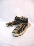 PIERRE HARDY SUEDE KID KAKI Sneaker Shoe 36  Leopard TRAINER Sport KHAKI