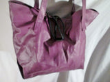 RAINBOW CREEK tote satchel shoulder carryall bag PURPLE Vegan Faux Leather Shopper