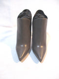 NEW NIB SAINT LAURENT PARIS Stiletto Heel BOOT Bootie 36.5 GREY EARTH