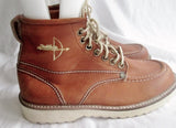 STALLION ROMANIA Leather HIKING Work Boots BROWN NUBUCK Men 5.5 Womens 7.5