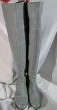 Womens BANANA REPUBLIC Leather Thigh High Over Knee Riding BOOT GRAY 11 GREY