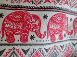 T-BAGS ELEPHANT Vegan BACKPACK Shoulder Rucksack Travel BAG Daytripper RED BLACK WHITE