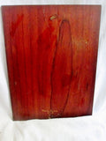 Vtg 1968 Signed "TWIN ELMS" Landscape Wood Marquetry Picture Handmade Inlaid Folk Art