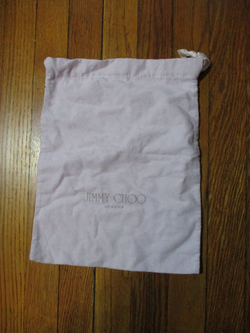 13” JIMMY CHOO Dust Bag Dustbag Drawstring Cover Travel Storage