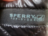 Womens SPERRY TOP SIDER Puffer Boot Waterproof Snow Rain 7 BLACK Winter Puffy