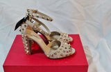 NEW VALENTINO GARAVANI SCARPE SPIKE Sandal 36 6 Beige Shoe Womens High Heel