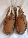 Womens UGG AUSTRALIA DAKOTA Uggs 5131 Suede Leather Moc 7 BROWN Shearling