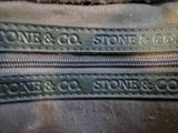 STONE & CO. leather tote shoulder bag hobo purse satchel MOSS OLIVE GREEN LODEN