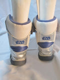 Kids Childrens STAR WARS R2D2 Light Up BOOT Lined BLUE SILVER 1 WINTER