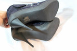 NEW PIERRE HARDY SUEDE KID NAVY Stiletto Heel Bootie 37 6.5 ITALY Womens