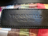 TIGNANELLO leather hobo satchel shoulder bucket bag crossbody BLACK sling