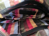 TIGNANELLO leather hobo satchel shoulder bucket bag crossbody BLACK sling