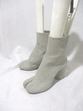 NEW MAISON MARTIN MARGIELA Split Toe TABI Bootie Boot 36 6 GRAY SILVER PARIS