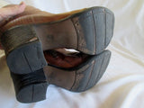 Womens STEVE MADDEN LEATHER BOOT GRANNY Victorian Steampunk BROWN 8 GLACER