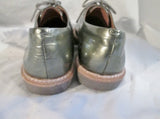 Womens VINCE CAMUTO NILEE Leather SILVER Metallic Loafer SHOE 8 Steampunk PEWTER Flat
