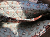 2 Pc VERA BRADLEY wristlet change purse wallet organizer Zip BROWN JAVA BLUE