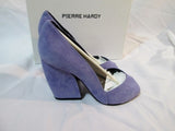 NEW NWT PIERRE HARDY CALF NUBUCK LEATHER Pump Shoe 36 6 LAVENDER Womens NIB