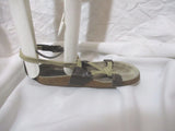 JIL SANDER Braided ROPE SANDAL Flat Shoe Slip-on 36 Boho BROWN BEIGE