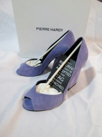NEW NWT PIERRE HARDY CALF NUBUCK LEATHER Pump Shoe 36 6 LAVENDER Womens NIB