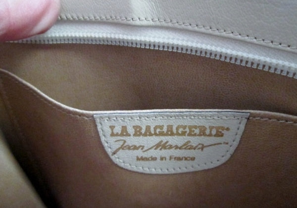 LA BAGAGERIE JEAN MARLAIX FRANCE Leather Shoulder Bag Purse