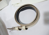 NEW NWT CELINE PARIS Leather Beige Taupe Belt S Beige Tan NIB