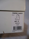 NEW PIERRE HARDY GRAIN CALF Ankle Boot Bootie 37 TAUPE BROWN NIB