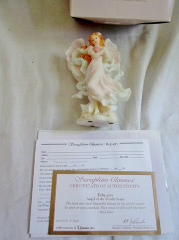 NEW Seraphim Classics Roman FEBRUARY ANGEL OF THE MONTH Heaven on Earth Sculpture Art Statue