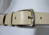 NEW NWT CELINE PARIS Leather Beige Taupe Belt S Beige Tan NIB