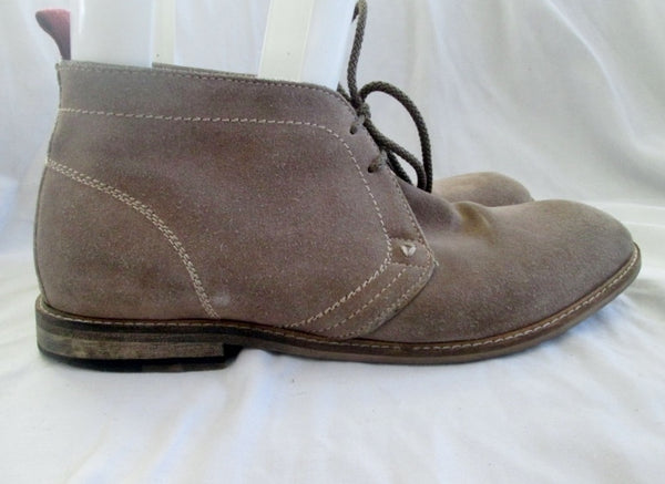 GUESS Men\'s Tan Brown Lace-Up Chukka Boots Guess mens tan leather - Gem main image 4
