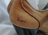 Womens BORN ANKLE BOOT BOC BUCKLE Zip Leather Shoe Bootie 7.5 BROWN Boho