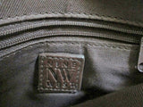 NINE WEST Leather Shoulder Crossbody Man Purse Handbag Travel Bag BROWN S