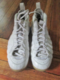 Mens Nike FOAMPOSITE ONE WHITE OUT 314996-100 Hi-Top Basketball Sneaker 10