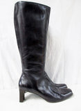 Womens SUDINI NORDSTROM Knee High LEATHER RIDING Moto BOOT 9 BROWN Shoe
