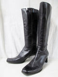 Womens SUDINI NORDSTROM Knee High LEATHER RIDING Moto BOOT 9 BROWN Shoe