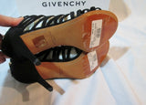 NEW Womens GIVENCHY Suede Leather High Heel Sandal Shoe 36 / 6 BLACK Eyelet $1179