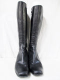 Womens SUDINI NORDSTROM Knee High LEATHER EQUESTRIAN BOOT 9 BLACK Shoe